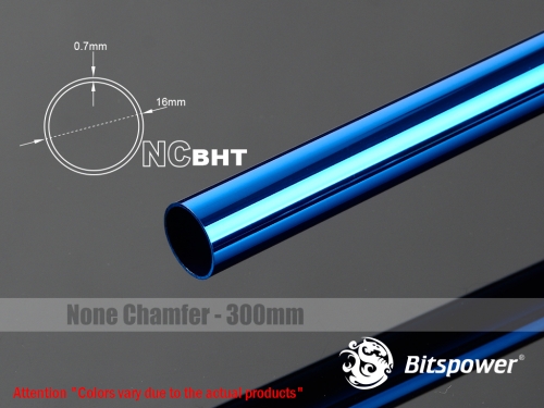 토리시스템즈,None Chamfer Brass Hard Tubing OD16MM Royal Blue- Length 300 MM