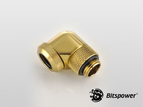 토리시스템즈,True Brass Enhance Rotary G1/4" 90-Degree Multi-Link Adapter
