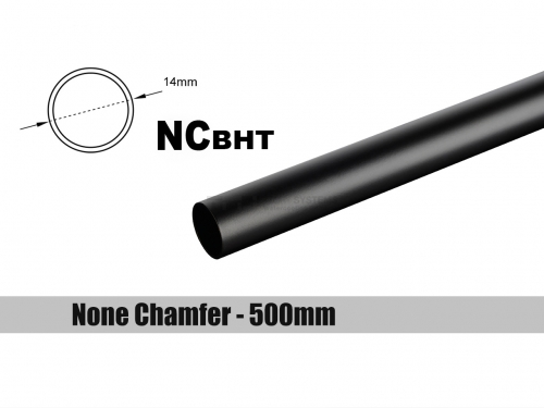 토리시스템즈,None Chamfer Brass Hard Tubing OD14MM Carbon Black - Length 500 MM