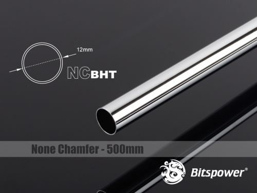 토리시스템즈,None Chamfer Brass Hard Tubing OD12MM Shining Silver - Length 500 MM