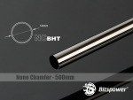 None Chamfer Brass Hard Tubing OD14MM Black Sparkle - Length 500 MM