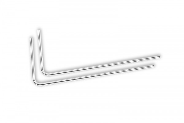 EK-Loop Metal Tube 14mm 0.8m Pre-Bent 90° - Nickel (2pcs)