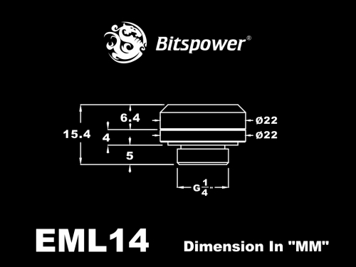 토리시스템즈,G1/4 Matt Black Enhance Multi-Link For OD 14MM