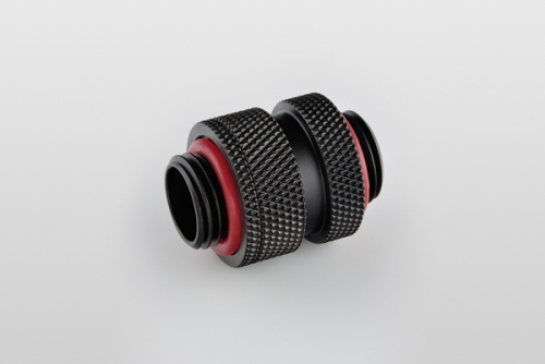 토리시스템즈,Carbon Black Mini Dual G1/4" Adjustable Aqua Link Pipe (16-22MM)