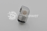 G1/4 Silver Shining Rotary 90-Degree IG1/4 Adapter