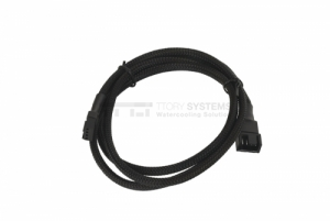 100cm PWM Fan Female to Male Extension Cable Black Sleeved