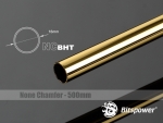 None Chamfer Brass Hard Tubing OD16MM Golden - Length 500 MM