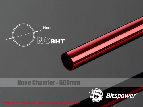 토리시스템즈,None Chamfer Brass Hard Tubing OD16MM Deep Red - Length 500 MM