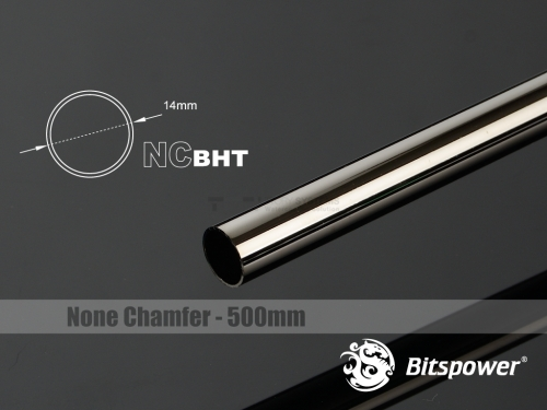 토리시스템즈,None Chamfer Brass Hard Tubing OD14MM Black Sparkle - Length 500 MM
