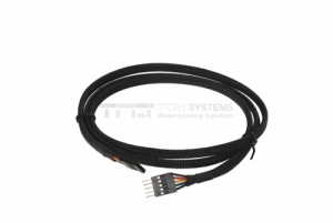 100cm USB Female to Male Extension Cable Black Sleeved