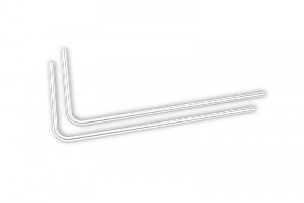 EK-Loop Metal Tube 16mm 0.8m Pre-Bent 90° - Satin Titanium (2pcs)